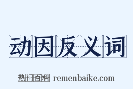 动因反义词是什么意思的图片
